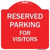 Signmission Reserved Parking For Visitors Heavy-Gauge Aluminum Architectural Sign, 18" x 18", RW-1818-9759 A-DES-RW-1818-9759